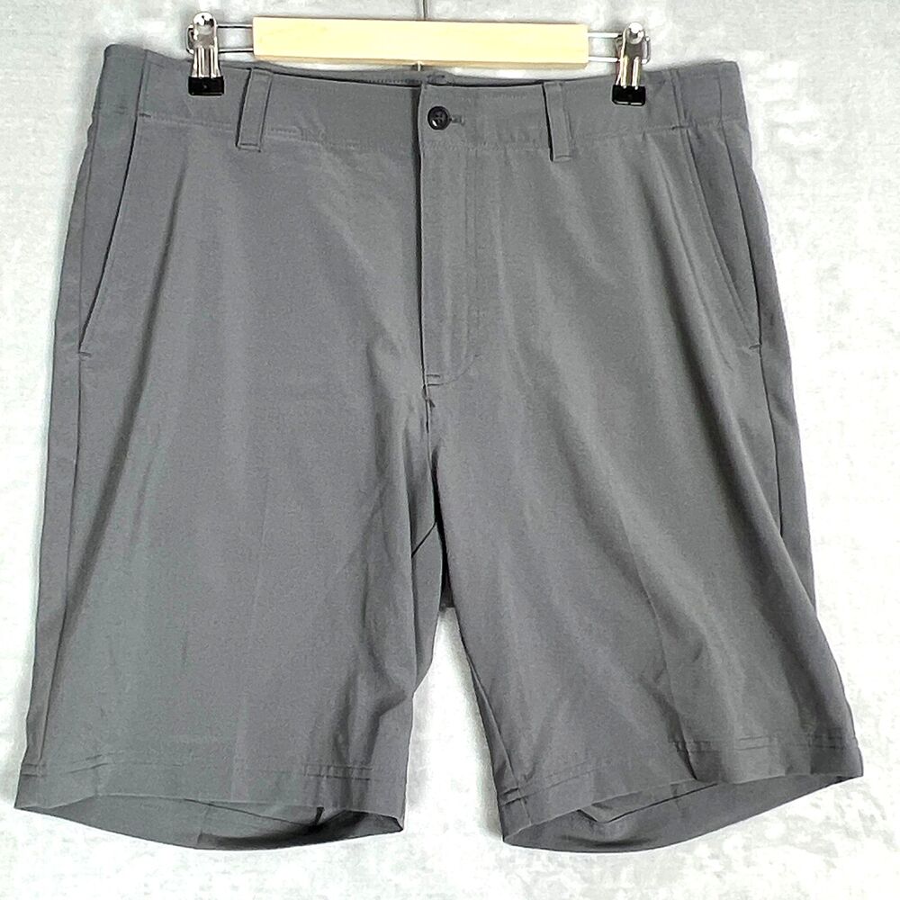 Grand Slam by Perry Ellis Men's Performance Shorts Gray Size 34